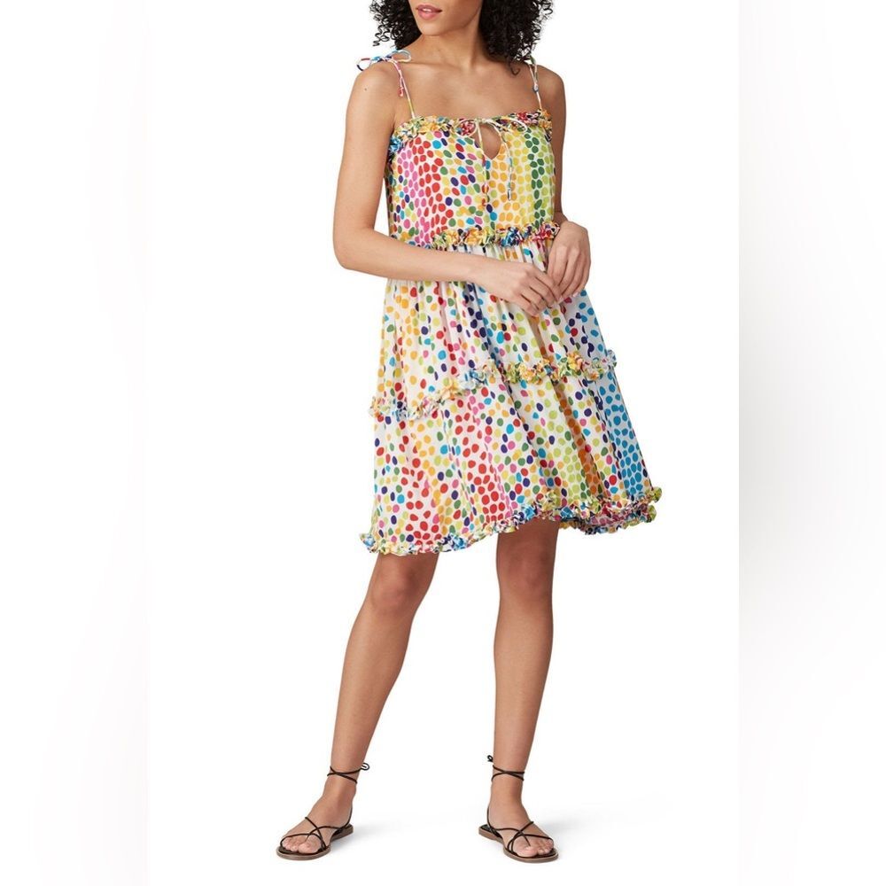 Women’s All Things Mochi Blessica Mini Dress | Small | Rainbow Dot